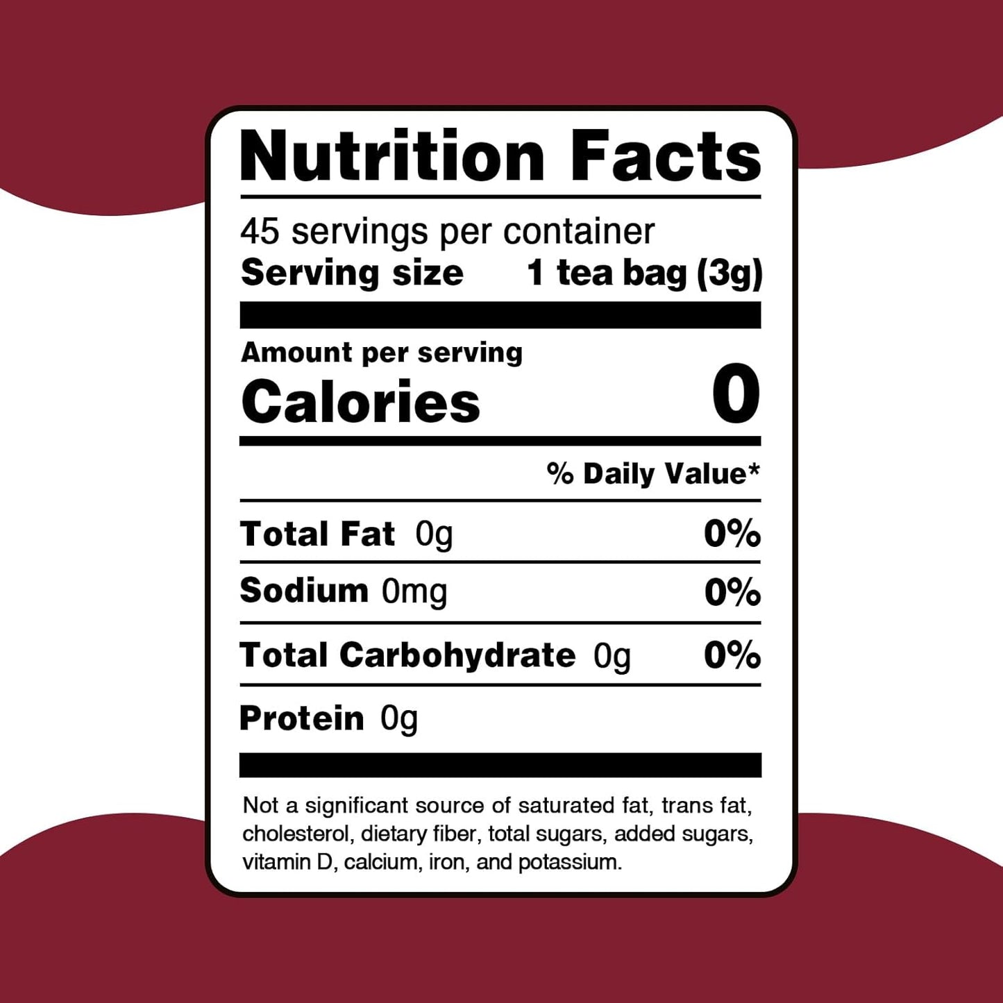 Fullchea - Cranberry Apple Tea, 45 Teabags - Cranberry Tea with Apple, Hibiscus, Rose & Licorice – Naturally Sweet & Tart - Non-GMO - Caffeine-Free - Wellness Support