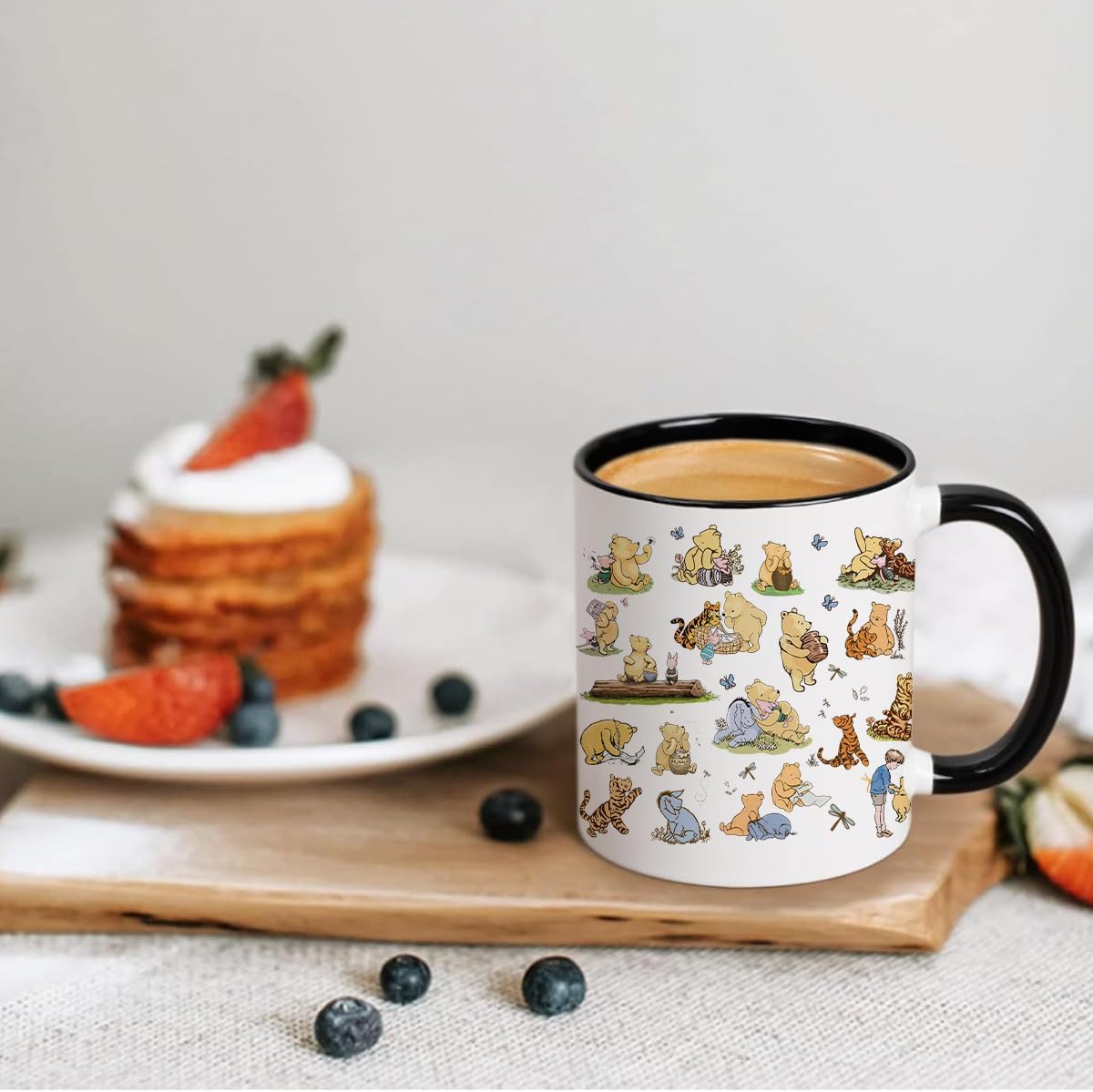 Honey Bear Coffee Mug, Cute Bear Design Gifts, Bears Theme Coffee Mug, Pooh Lover Gift, Winnie Gift for Women Friends, Pooh Gifts for Birthday Christmas