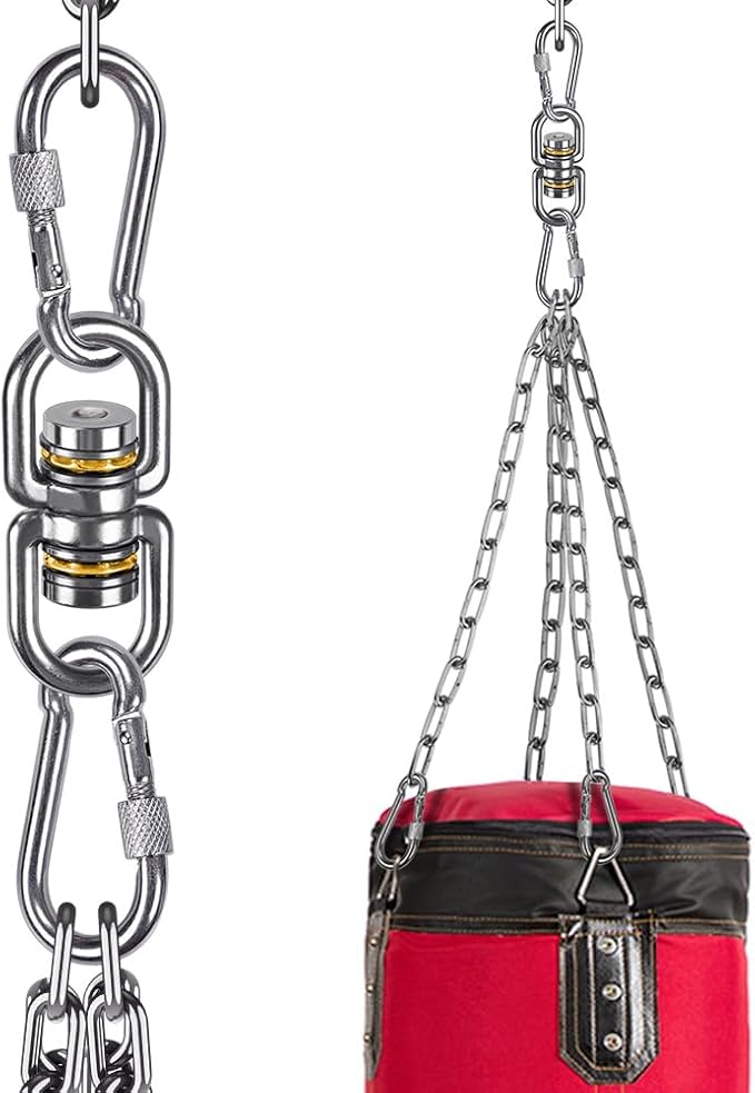 SELEWARE Bearing Swing Swivel, 360° Rotational Device Hanging Accessory for Web Tree Swing, Hammock Chair, Climbing Rope, Aerial Yoga, Kids Swing Swivel, Hold Up to 1200LB, 2 Pack