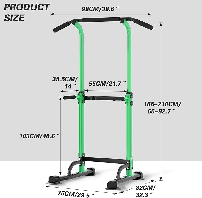 soges Power Tower Pull Up Bar Station