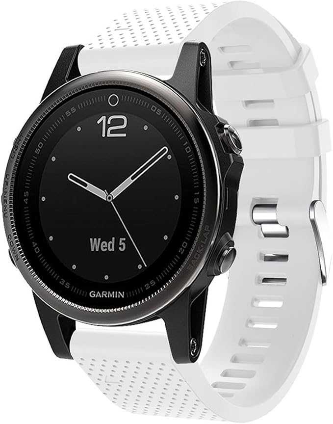 Soft Silicone Replacement Watch Band Strap for Garmin Fenix 5S/ 5S Plus/ 6S/ 6S Pro Smart Watch (No Tracker)