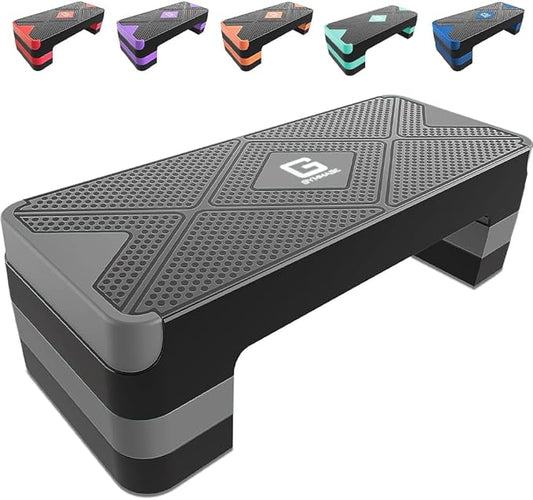 Aerobic Exercise Step 26.5" Step 4â€ 6â€ 6â€ 8â€ 8â€ Adjustable