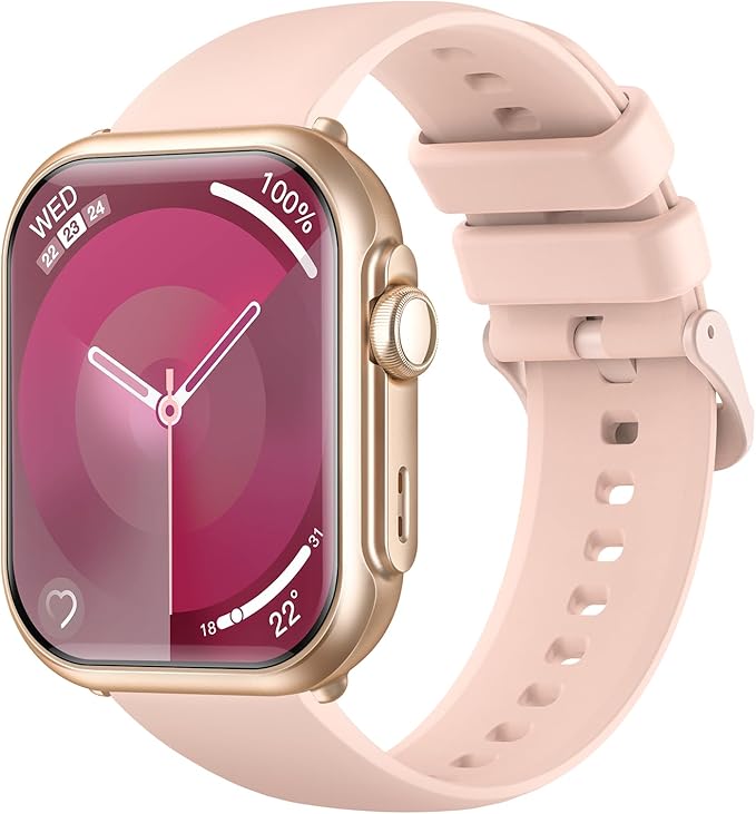 Smart Watches for Men Women: Smart Watch with 1000mAh 100 Day Battery Life Bluetooth Call Heart Rate Blood Pressure SpO2 Sleep Monitor 120+ Sports 5ATM Pedometer for iPhone Android Phones