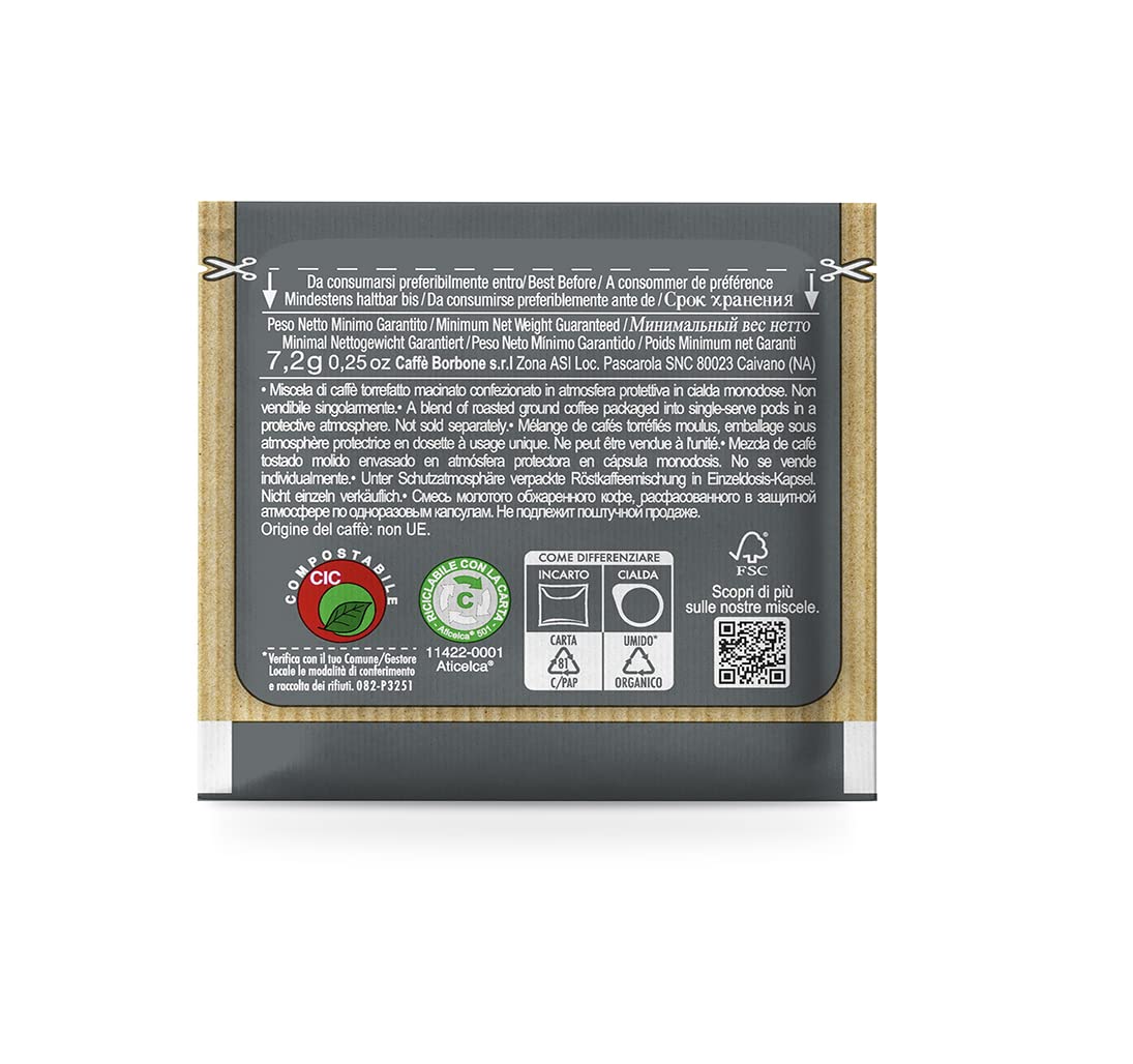 Caffe Borbone ESE Coffee Pods - Miscela Nera (Black) - 150 Count