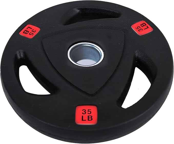 Signature Fitness Vinyl Coated Cast Iron Plate Weight