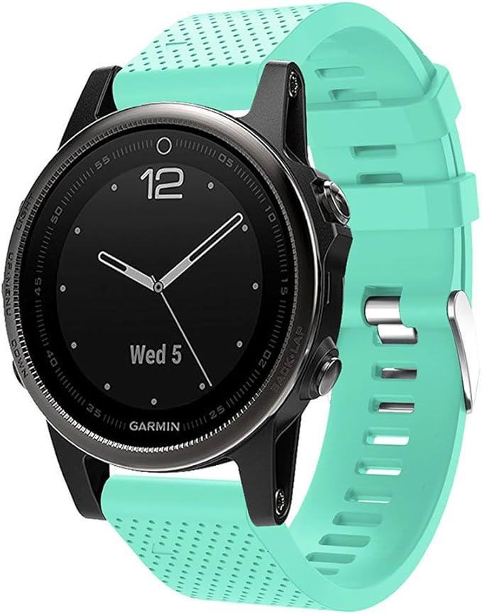 Soft Silicone Replacement Watch Band Strap for Garmin Fenix 5S/ 5S Plus/ 6S/ 6S Pro Smart Watch (No Tracker)