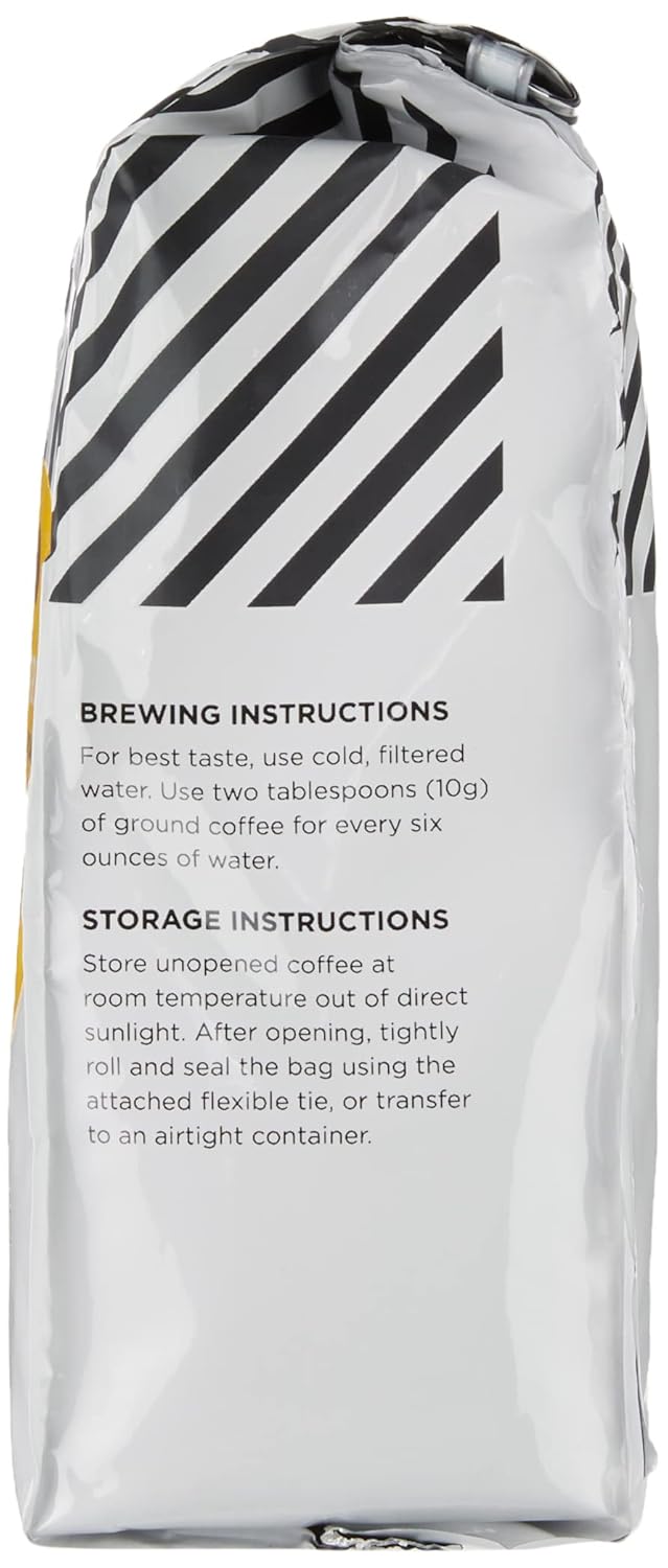 Amazon Fresh, Just Bright Ground Coffee, Light Roast, 12 Oz