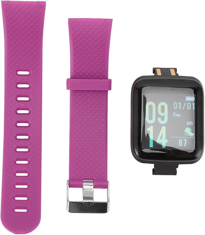 Smart Watch Fitness with Monitor Sleep, Sports Modes Activity Step Calorie Counter, IP65 Waterproof for Andriod iOS Women Men (Pu rple)