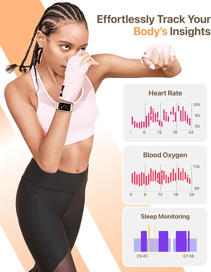 Smart Watch Health Fitness Tracker with 24/7 Heart Rate, Blood Oxygen Sleep Monitor,Step Calorie Counter Pedometer (Gold)