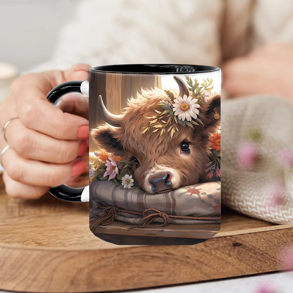 Highland Cow Gifts for Woman, Highland Cow Coffee Mug, Cow Iced Coffee Cup, Western Cow Gifts, Cow Gifts Set for Women Cow Lovers, Cow Drinking cup,11oz Mug