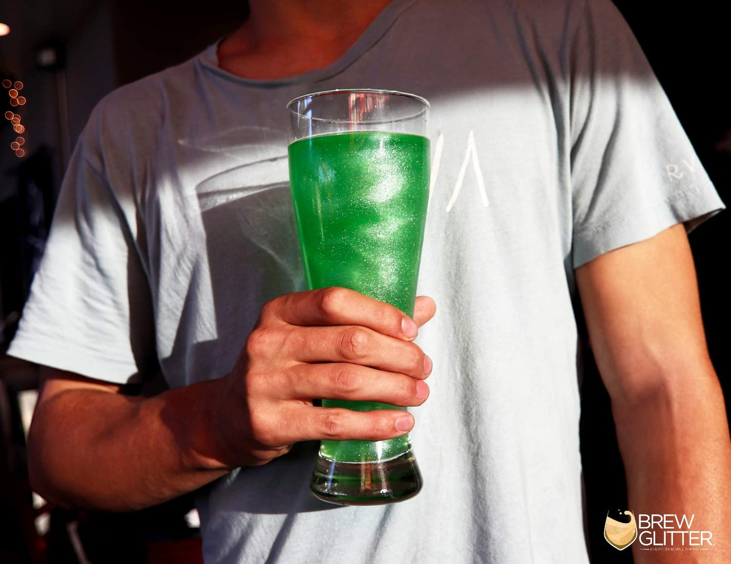 Bronze BREW GLITTER Edible Glitter For Drinks, Cocktails, Beer, Garnish Glitter & Beverages | KOSHER & HALAL Certified | 100% Edible & Food Grade | Vegan, Gluten, Nut Free (50g, Bronze)