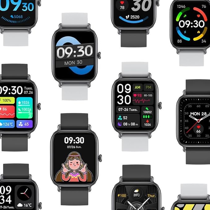 Smart Watch for Women & Men 2.0 HD Screen IP68 Fitness Tracker with Heart Rate, SpO2, Sleep Monitor, Bluetooth Call (Answer/Make),110+ Sport Modes, iPhone/Android Compatible(Black)