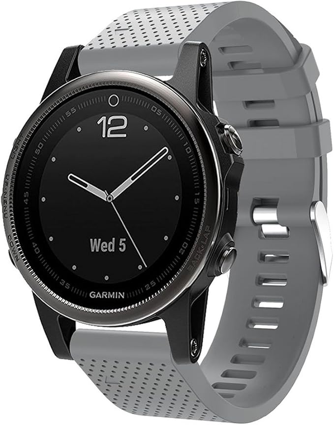 Soft Silicone Replacement Watch Band Strap for Garmin Fenix 5S/ 5S Plus/ 6S/ 6S Pro Smart Watch (No Tracker)