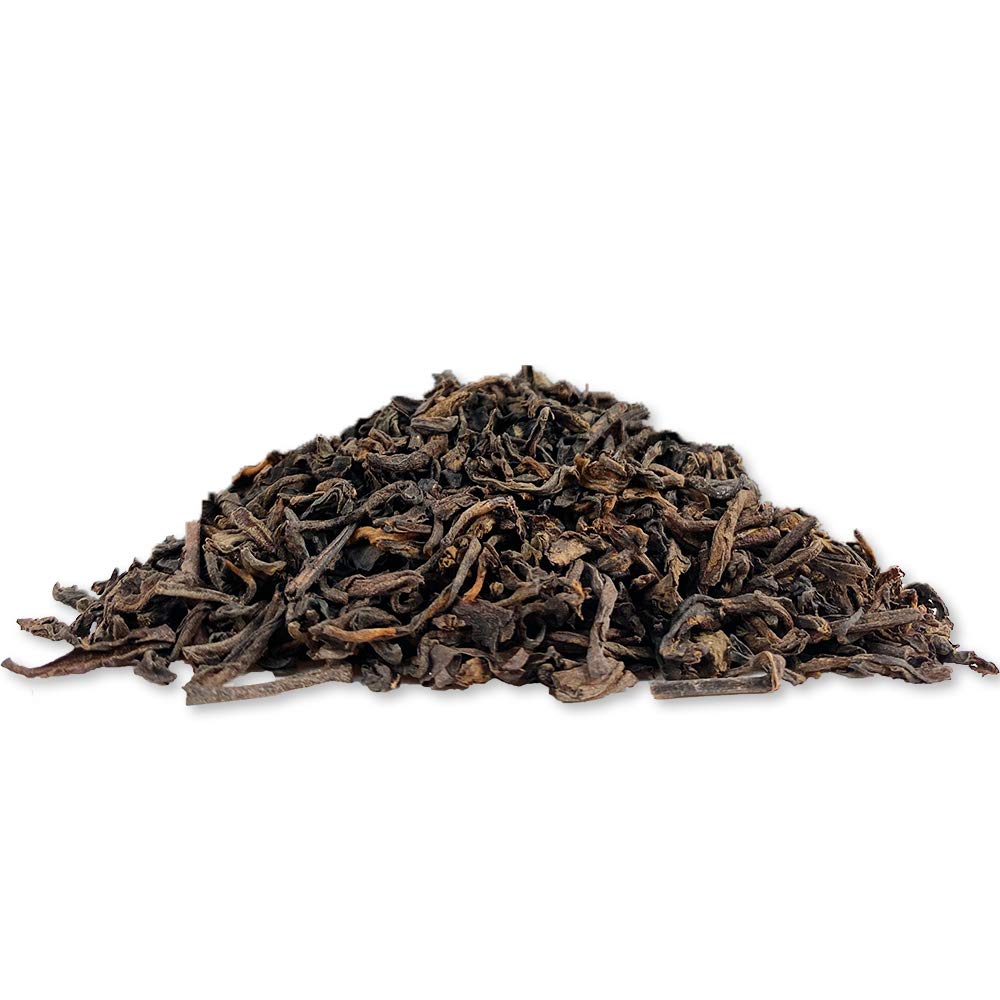 TIAN HU SHAN Puerh Tea - Ripe Pu'erh, Aged Black, 8 Ounce (Pack of 1)