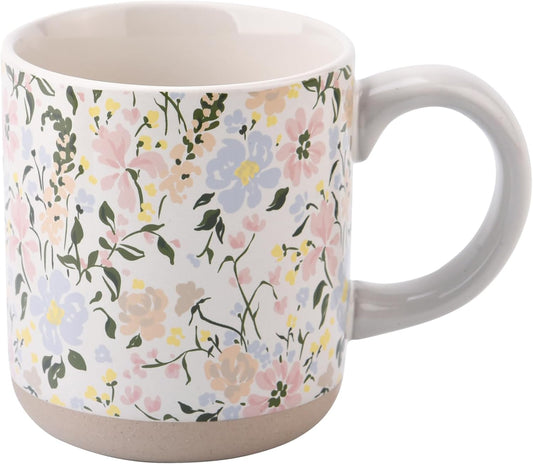 Floral Mug in Stoneware by Sweet Water Decor