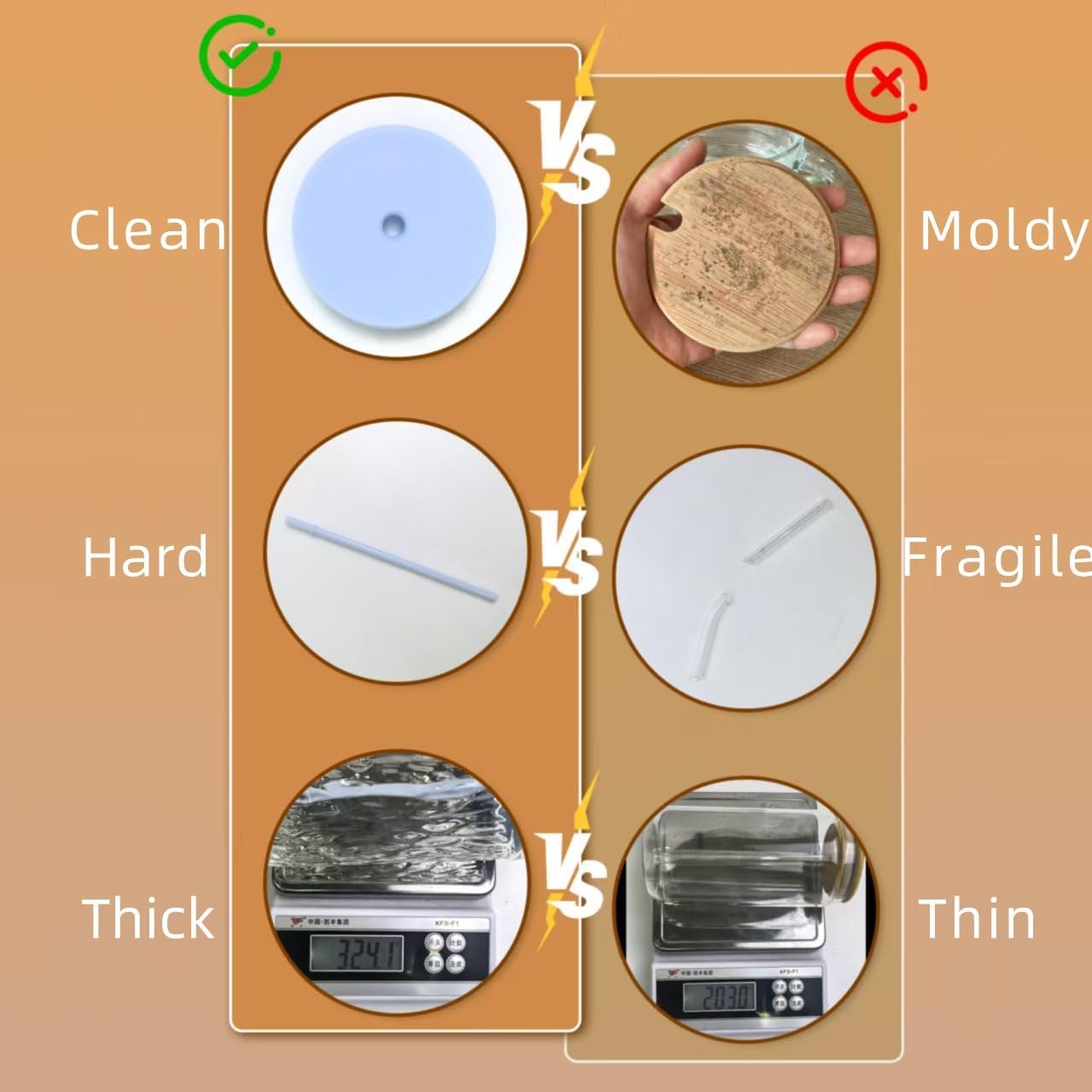 Bark Texture Glass Tumbler with Lid and Straw, Reusable Glass Cup for Coffee, Juice, Water, Tea, Smoothies, Heat Resistant, Dishwasher & Microwave Safe –16 oz Aesthetic Iced Coffee cup