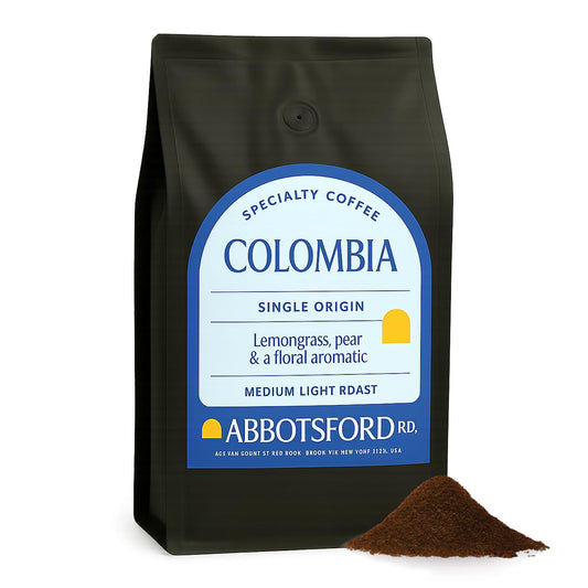 Colombia Ground Coffee, Single Origin Medium-Light Roast Coffee with Lemongrass, Tangerine & Floral Aromatic Notes, Colombian Specialty Coffee, 35.2oz (2.2lb) Bag, Perfect for Enthusiasts