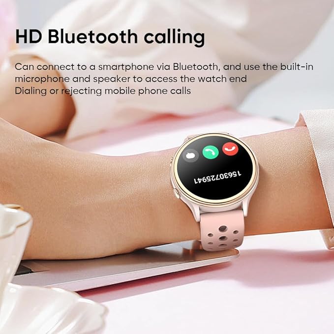 Smart Watches for Women, Fitness Tracker with Heart Rate & SpO2 Monitor, IP67 Waterproof Activity Tracker for Men & Women, Smart Watch for Android Phones and iPhone Compatible (Pink)