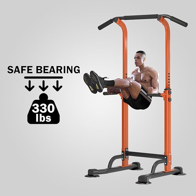SogesPower Power Tower Dip Station Pull Up Bar