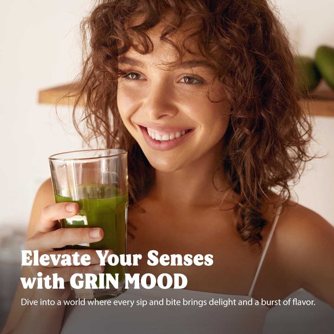 GRIN MOOD Matcha Powder Organic Green Tea Powder - Decaffeinated Green Tea, Authentic Korean Matcha, Halal (3.53oz, Premium Grade)