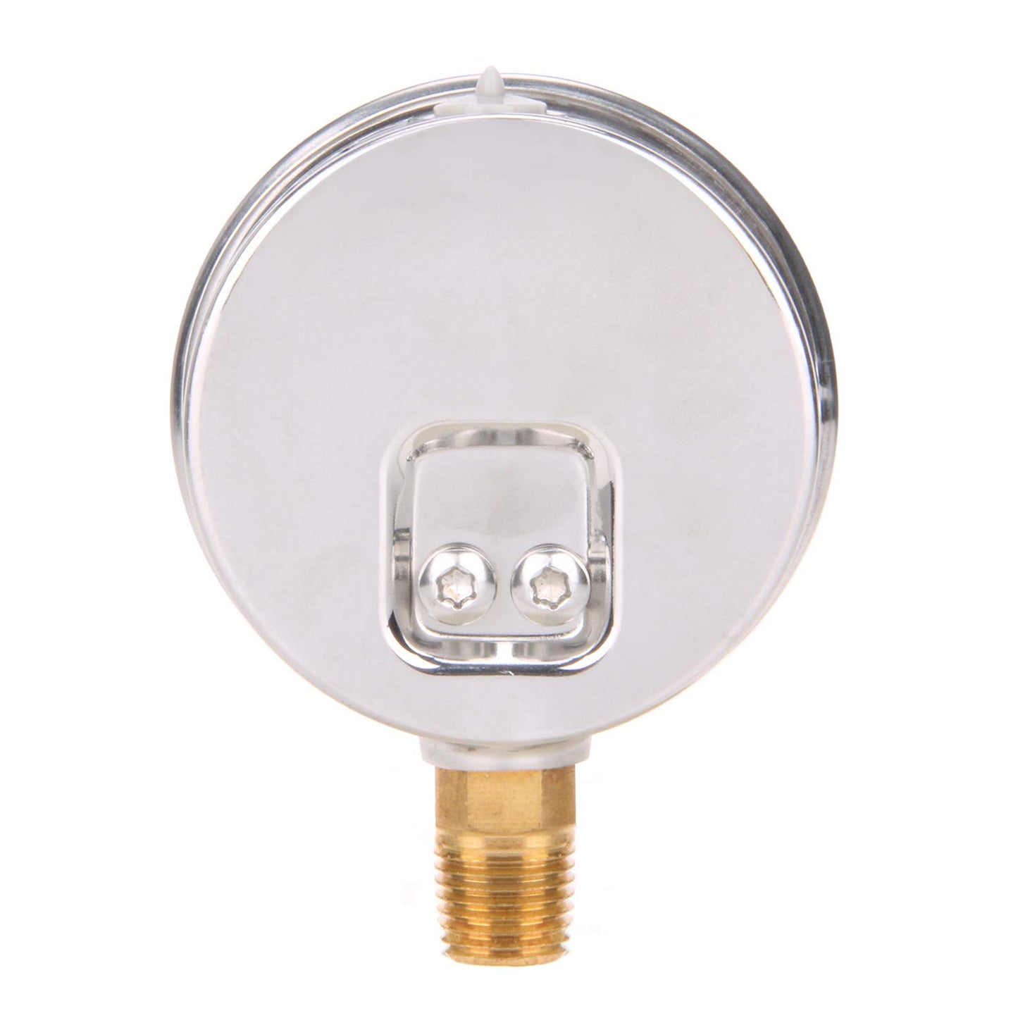 MEASUREMAN Lead-Free Pressure Gauge, 2-1/2inch Dial, Glycerin Filled, 0-100psi/kpa, Stainless Steel Case, 1/4inchNPT Lower Mount