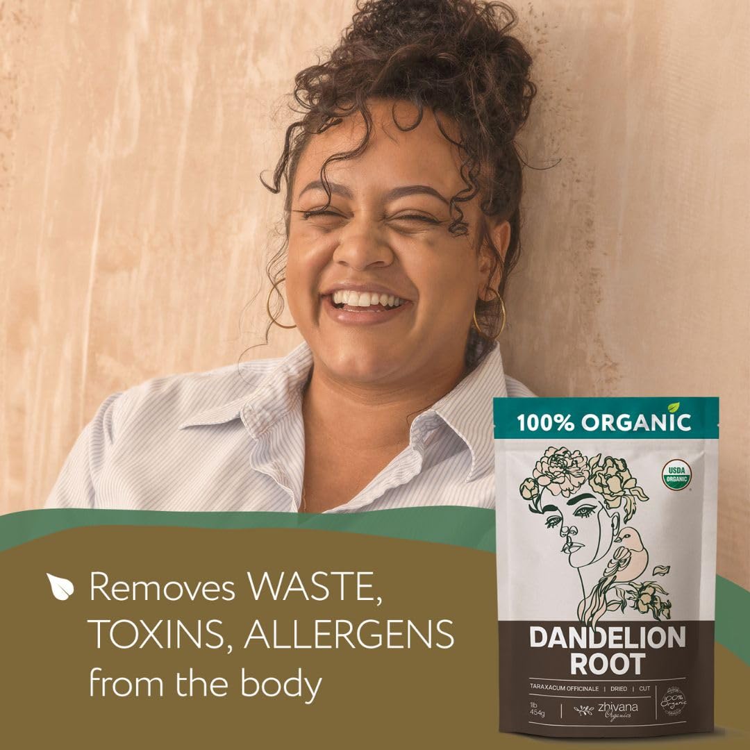 Super Value Pack 10 LB - Organic Dandelion Root Tea - Liver, Digestion, Gut Health - Herbal Coffee Alternative