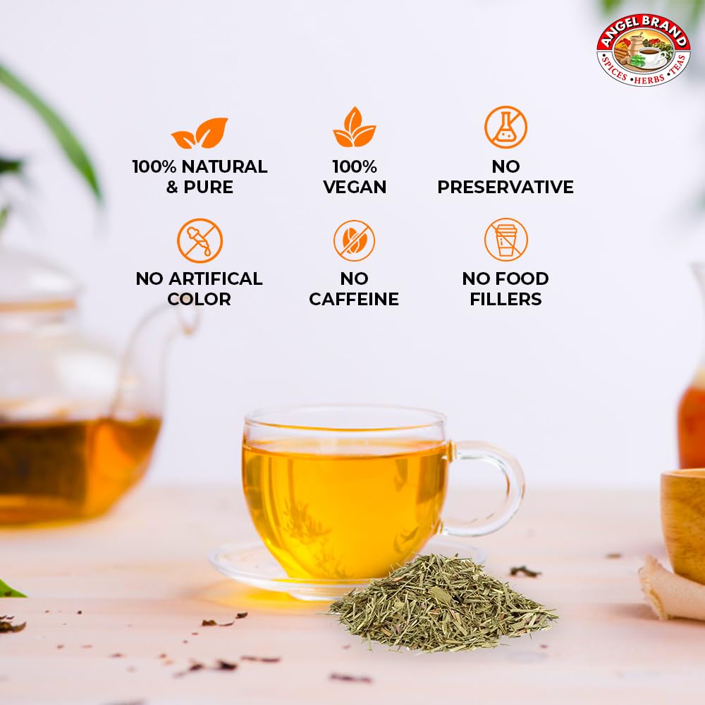 Angel Brand Lemongrass Tea Bags 20 Tea Bags – Pack 3 Lemon Grass Tea with Ginger, Rose Hips, & Clove - Lemongrass Tea Bags with Balanced Flavor, Rich Nutrients & Health Benefits