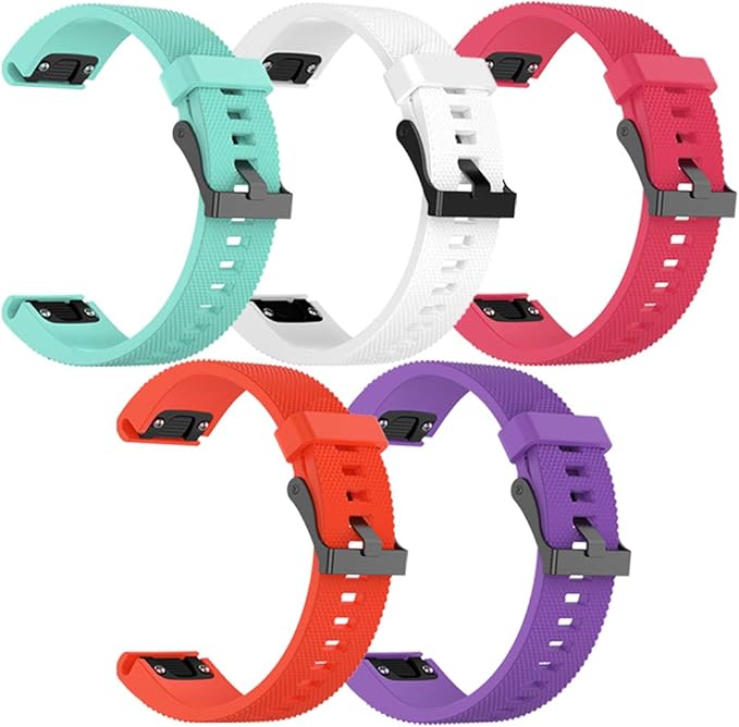 Soft Silicone Replacement Watch Band Strap for Garmin Fenix 5S/ 5S Plus/ 6S/ 6S Pro Smart Watch (No Tracker)