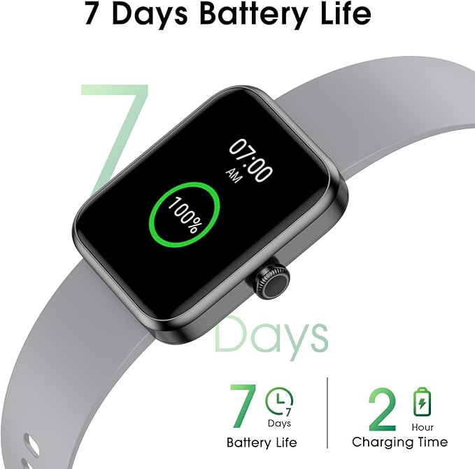 Smart Watch for Women Men, Fitness Tracker Watch with Heart Rate Monitor, Sleep, Blood Oxygen Tracker, 5ATM Waterproof Smartwatch Sports Watch Compatible with Android iOS Phones Step Calories Counter