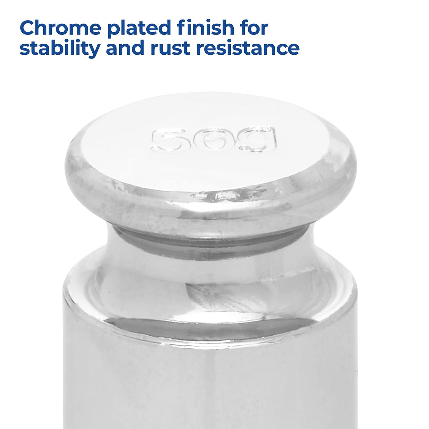 American Weigh Scales Calibration Weight for AWS Digital Scale, Carbon Steel, Chrome Finish, 50G (50WGT)