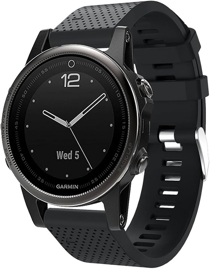Soft Silicone Replacement Watch Band Strap for Garmin Fenix 5S/ 5S Plus/ 6S/ 6S Pro Smart Watch (No Tracker)