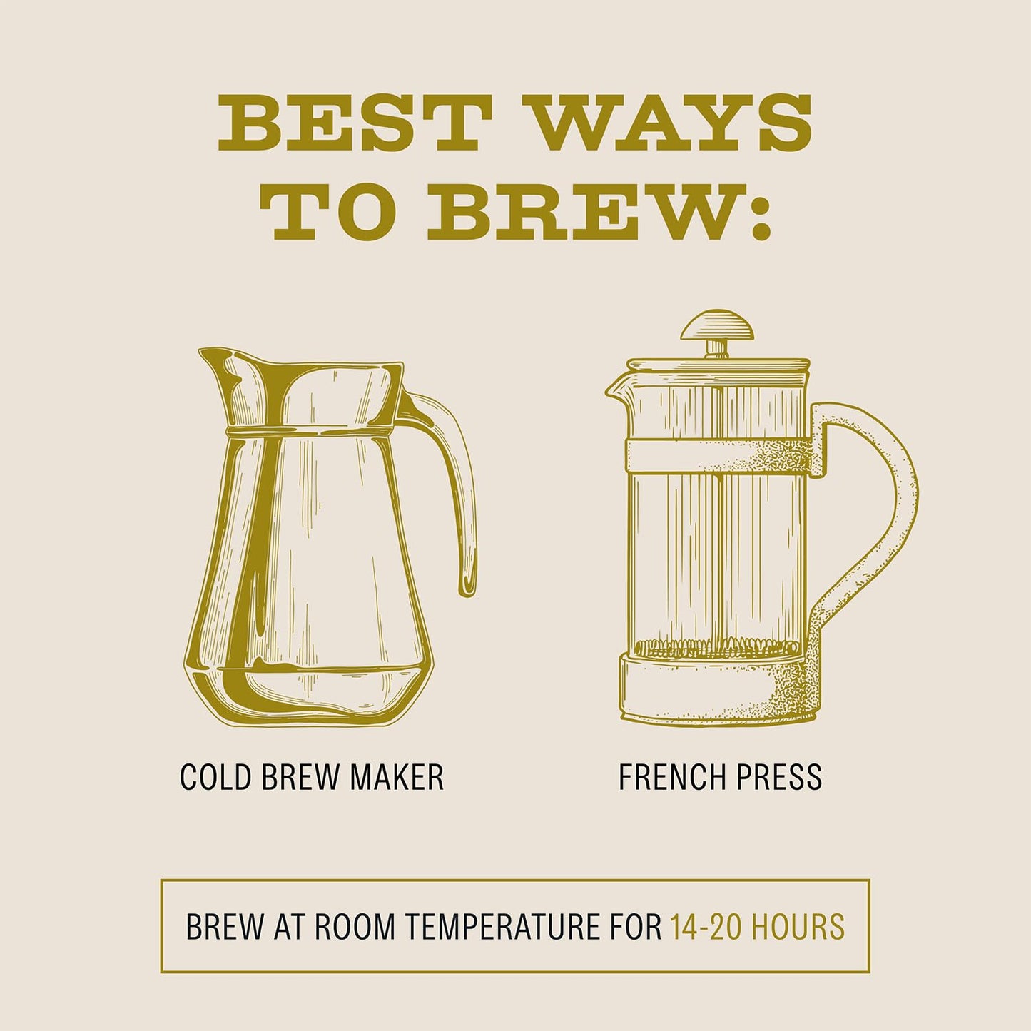 Bizzy Organic Cold Brew Coffee | Light & Bright Blend | Coarse Ground Coffee | Light Roast | Micro Sifted | Specialty Grade | 100% Arabica | 1 LB