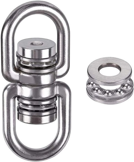 SELEWARE Bearing Swing Swivel, 360° Rotational Device Hanging Accessory for Web Tree Swing, Hammock Chair, Climbing Rope, Aerial Yoga, Kids Swing Swivel,Hold Up to 1200LB