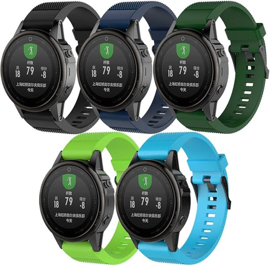 Soft Silicone Replacement Watch Band Strap for Garmin Fenix 5S/ 5S Plus/ 6S/ 6S Pro Smart Watch (No Tracker)