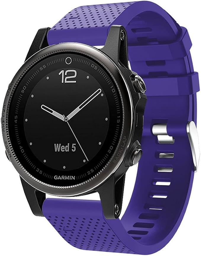 Soft Silicone Replacement Watch Band Strap for Garmin Fenix 5S/ 5S Plus/ 6S/ 6S Pro Smart Watch (No Tracker)