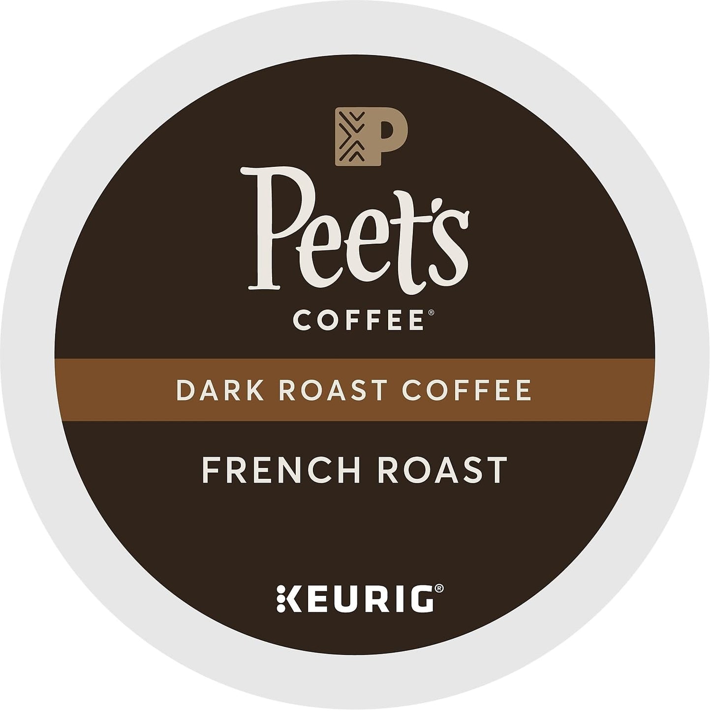 Peet's Coffee French Roast, Dark Roast, 22 Count Single Serve K-Cup Coffee Pods for Keurig Coffee Maker