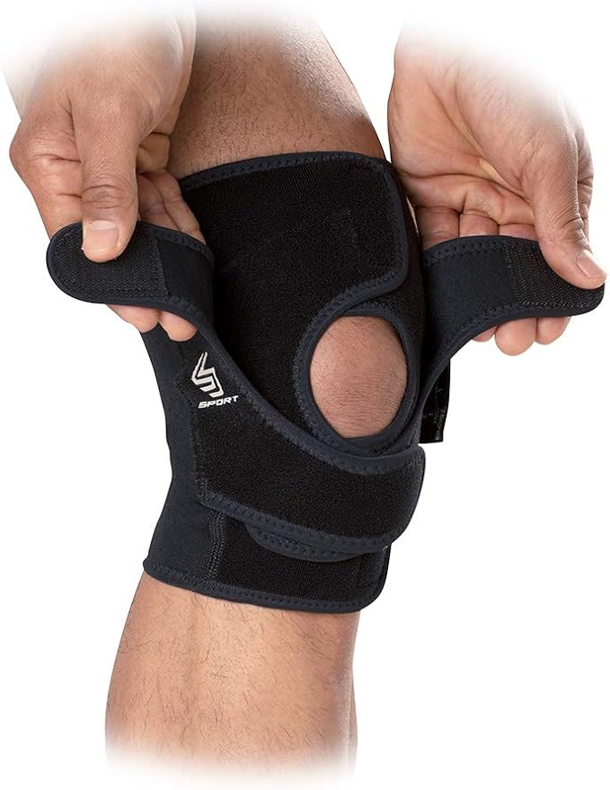 Shock Doctor PRIME Dual Knee Brace Support Wrap for Arthritis, Tendonitis, Meniscus Tear, Pain Relief, Joint Support, Running, Hiking, Sports