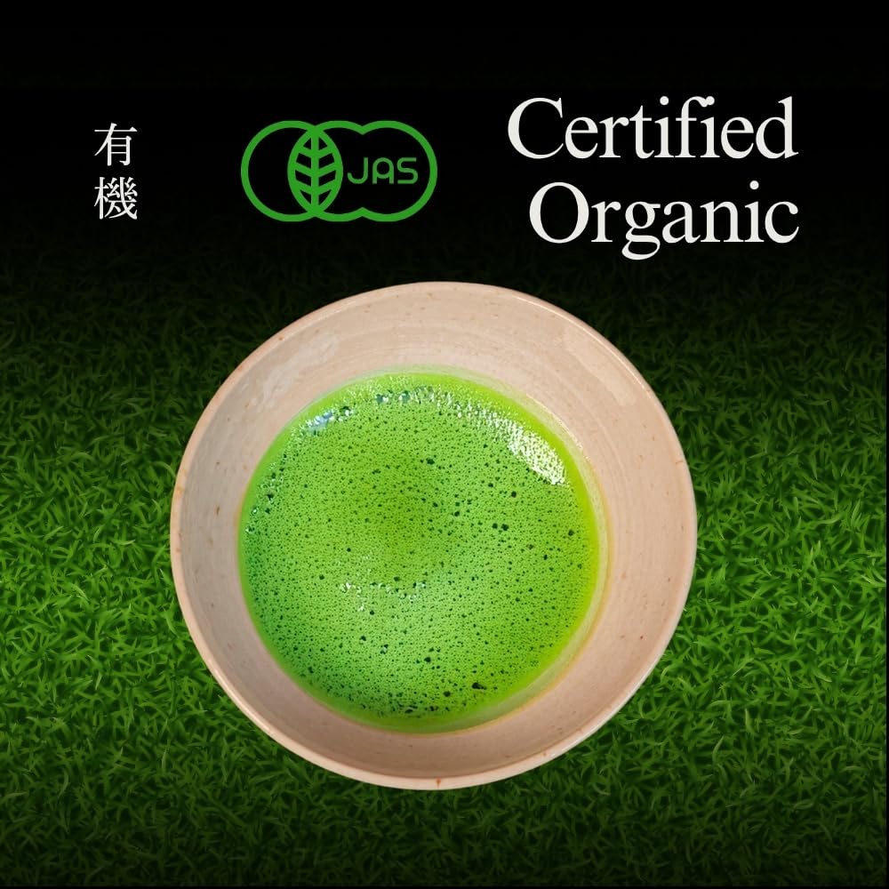 YEDOENSIS Premium Matcha - Organic Authentic Japanese Green Tea Matcha Powder, JAS Certified Organic Vegan Gluten-Free (100g)