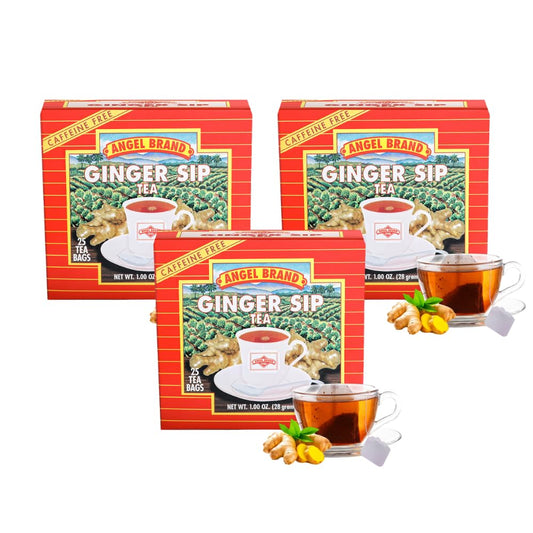 Angel Brand Ginger Tea Bags 25 – Pack of 3 – Ginger Root Tea for, Digestion & Immune Support