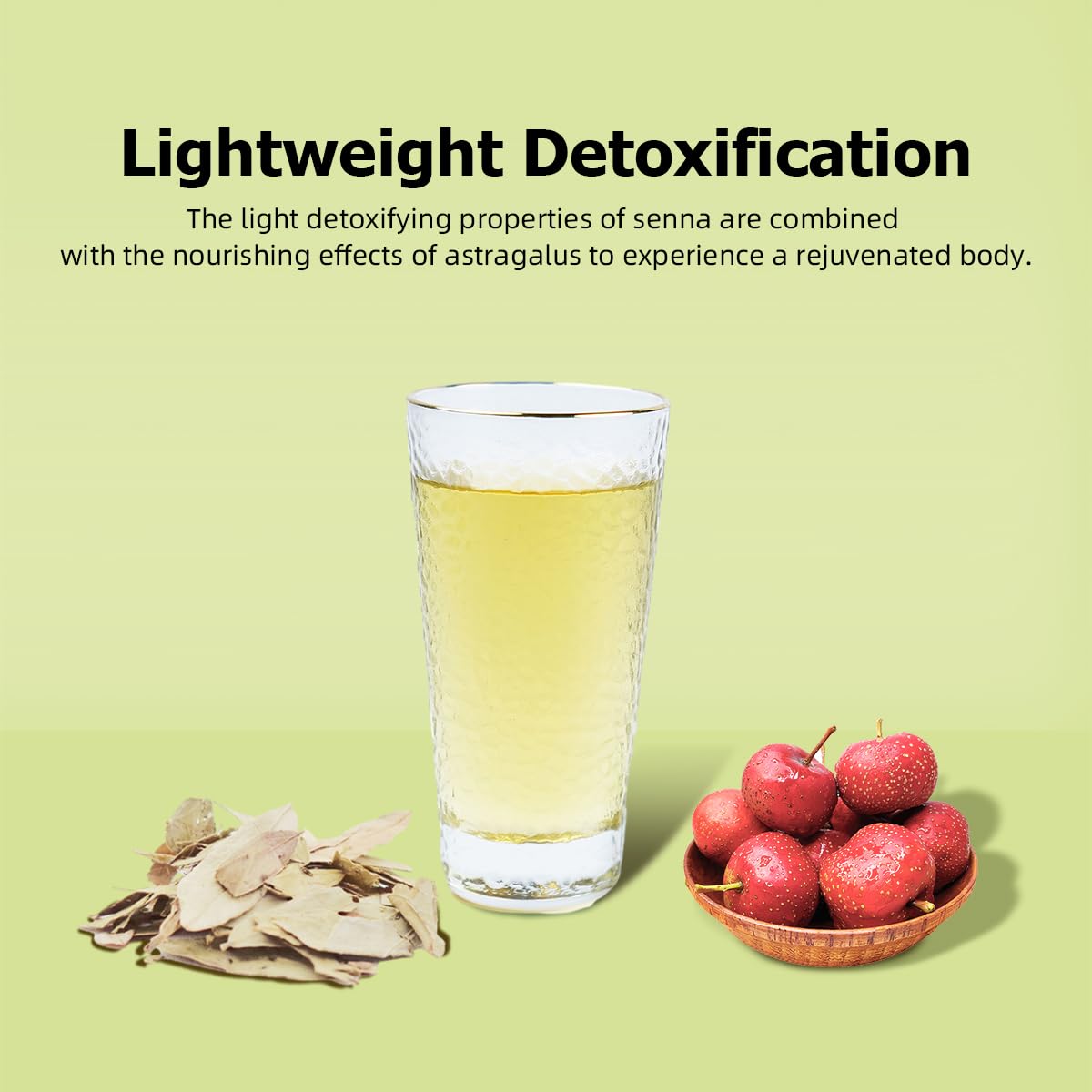 HANFANGLING Senna Leaf And Astragalus Root Tea Bag - Natural Detoxification and Beauty Herbal Tea, Support Digestion and Health, Improve Immunity and Beauty 20 Tea bags 2.12oz