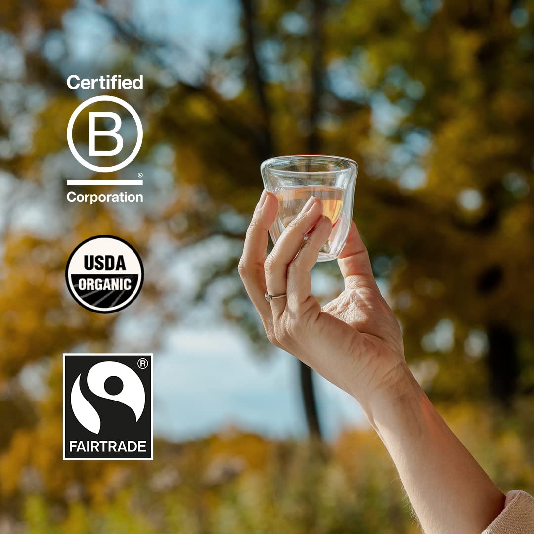 Grace Farms Wellness Organic Tea Blend Variety Box (12 Enveloped Sachets) | BREATHE, REST, REVIVE, and SETTLE | 3 Sachets of Each Tea With Adaptogens | Fairtrade & Kosher | Gives Back 100% of Profits