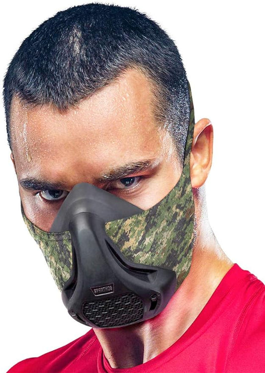 Sparthos High Altitude Mask - Simulate High Altitudes - for Gym, Cardio, Fitness, Running, Endurance and HIIT Training [16 Breathing Levels]