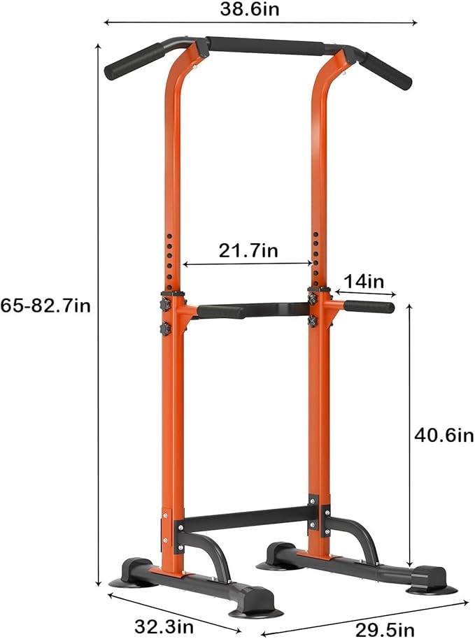 SogesPower Power Tower Dip Station Pull Up Bar