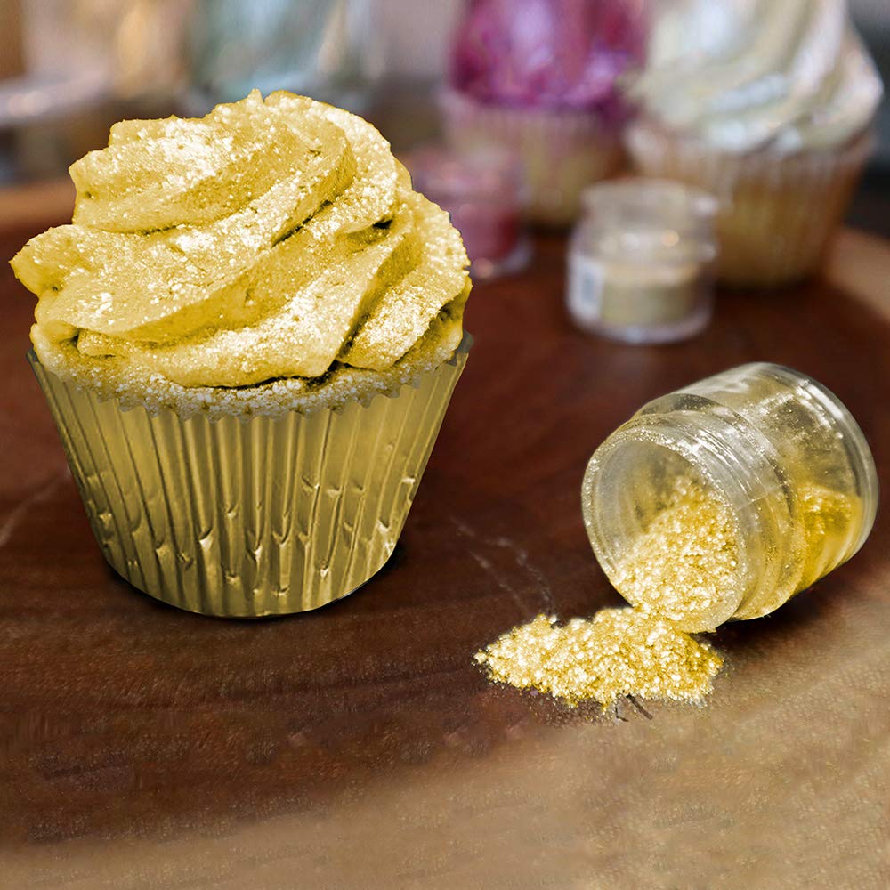 BAKELL Neon Yellow Edible Glitter, 25 Grams | TINKER DUST Edible Glitter | KOSHER Certified | 100% Edible Glitter | Cakes, Cupcakes, Cake Pops, Drinks, Dessert Vegan Glitter & Dusts (25g, Neon Yellow)
