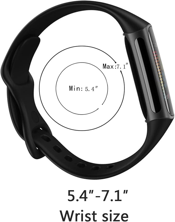 Seleek Replacement Silicone Band for Fitbit Charge 5, Waterproof, Unisex, Teal, Small/Large