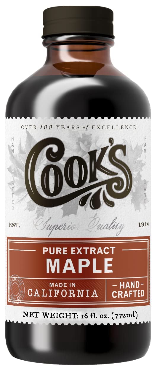 Cook's, Pure Maple Extract, All Natural Premium Maple Sap from Vermont's Finest Maple Trees, 16 oz