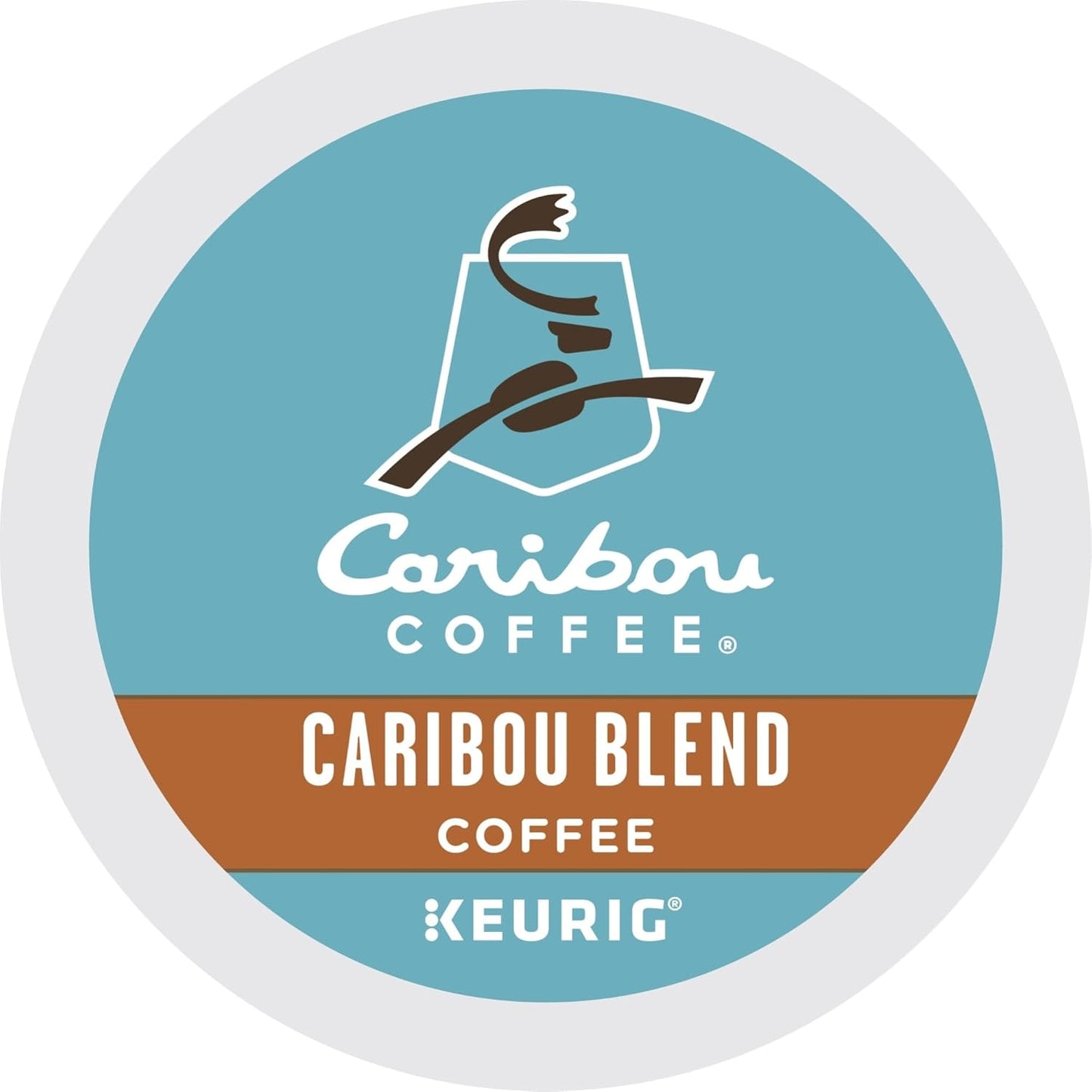 Caribou Coffee Keurig Single-Serve K-Cup Pods, Caribou Blend Medium Roast Coffee, 24 Count