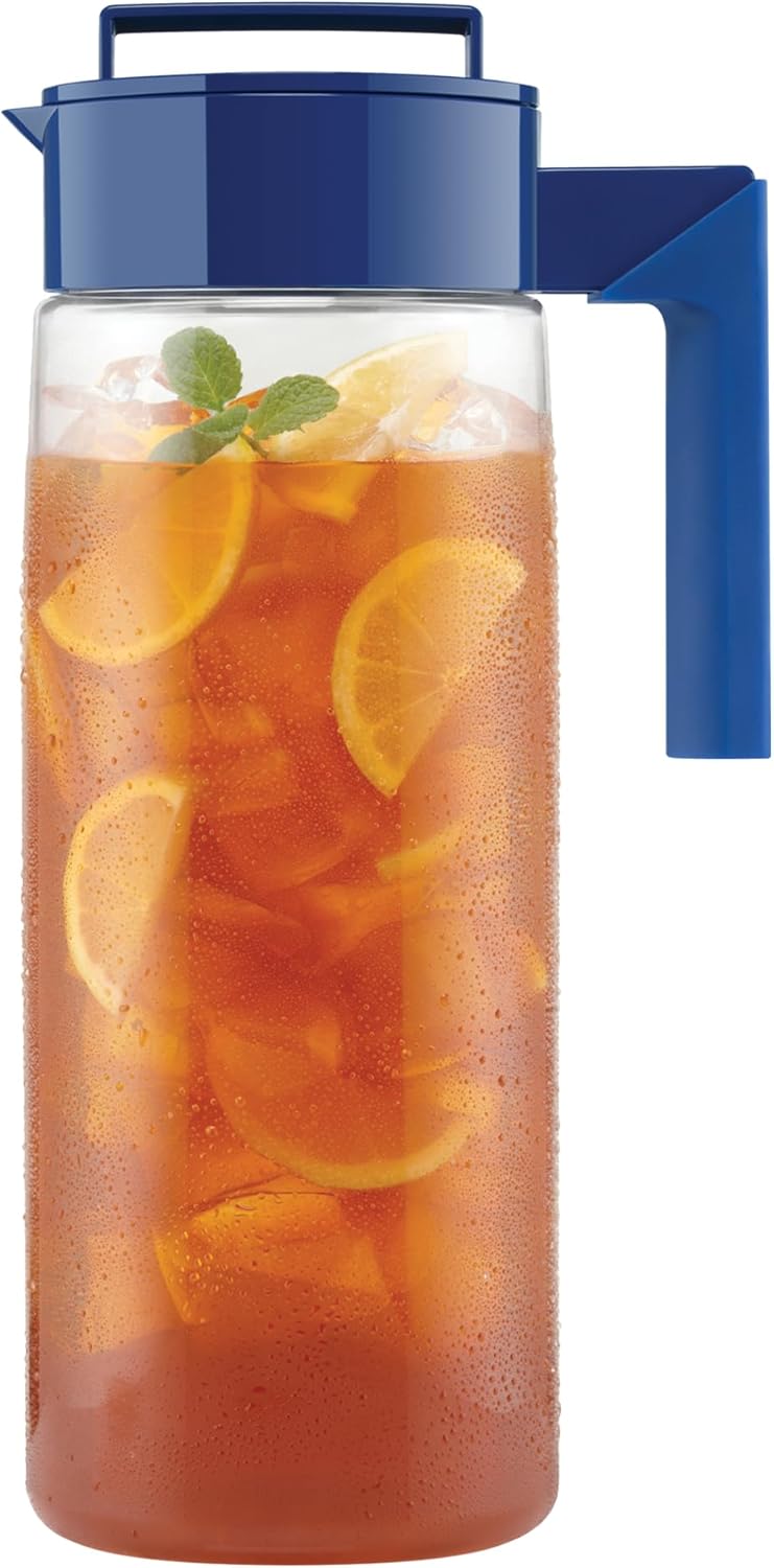 Takeya Patented and Airtight Pitcher Made in the USA, 2 Quart, Blueberry, 10034