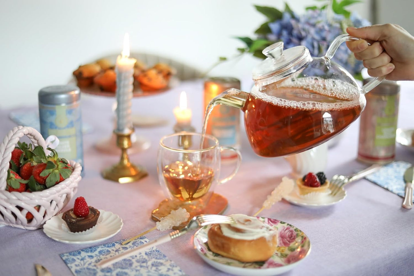 Teabloom Innovative Filtered Borosilicate Glass Teapot With Microdot Whole Leaf Tea Glass Infuser, 40 ounces – A Pure & Immersive Tea Experience – Tea Purist's Choice