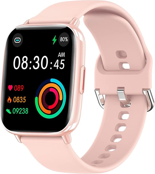Smart Watch for Men Women Fitness Tracker with Heart Rate Sleep Monitor Step Tracker IP68 Waterproof Pedometer 24 Sport Modes Smartwatch for Android iOS Phones